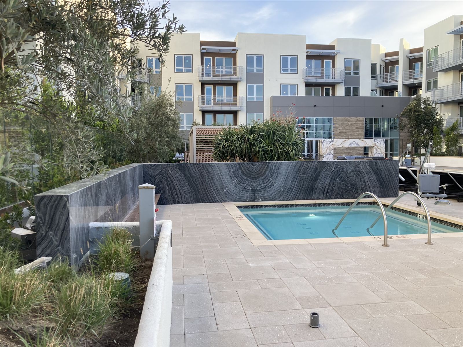 Pool amenity masonry masonry project by CMF Masonry