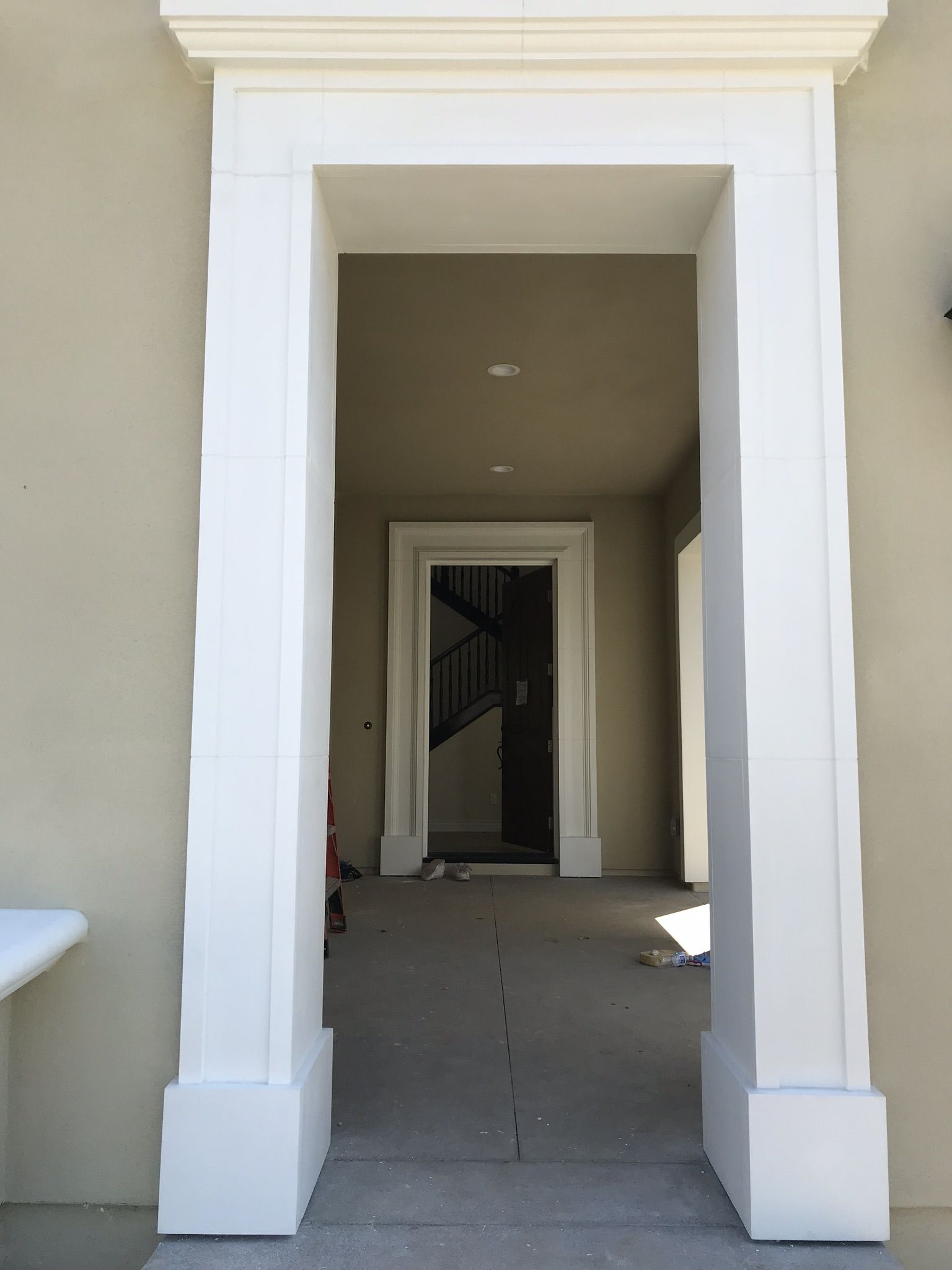 Interior door surround precast by CMF Masonry